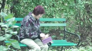 HOT cougar SMOKING AND SPITTING