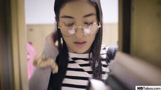 Nerdy cunt with mouth having sex with school bully - Emily Willis