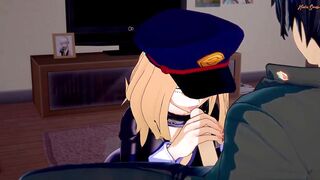 Camie Utsushimi gets anal nailed doggy style until he jizzes into