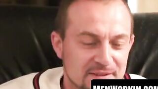 Hairy mature stud strokes til explosive orgasm