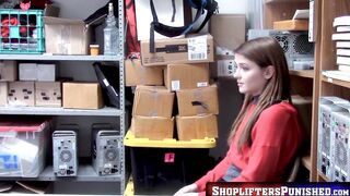 ShopliftersPunished.com - Young thief Rosalyn Sphinx fucked hard by Wrex Oliver for s