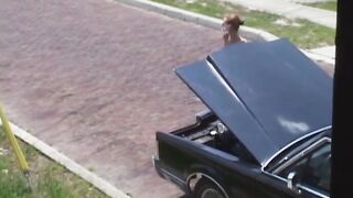 Hot slut takes it from behind