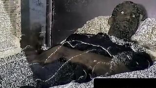 Young amateurs drained by chubby homos hungry mouth