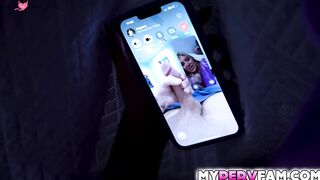 Stepson wants his stepmom banned search Dames to give his boner a goodnight kiss