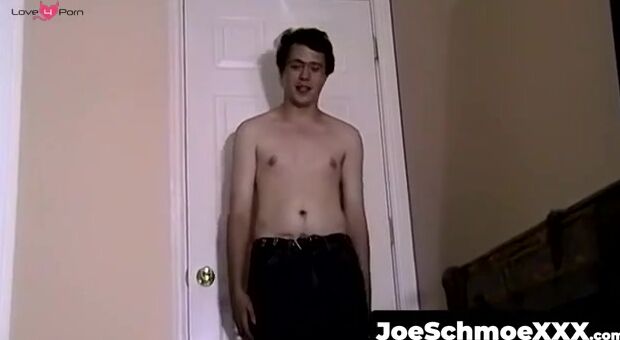 JoeSchmoeXXX.com - Solo amateur strokes his hard dick solo and blasts cum with force