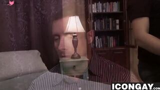 Nick works on rimming Joshs hungry hole while his moans
