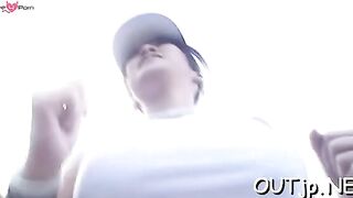 Hot outdoors suck and fuck