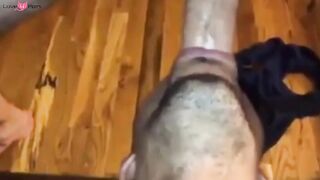 Amateur Latin Guy Takes a Big Cock Deep Throat
