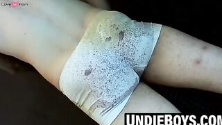Bryce Corbin jerks to creamy explosion in undies
