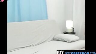 BoyObsession.com - Latino Cody Ethan's solo stroking session after a sexy photoshoot