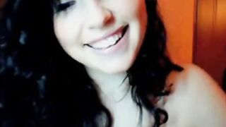 Big-Titted Brunette's Webcam Show