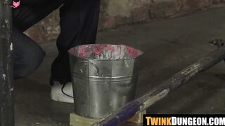 Ashton Bradley wax tortures blond before face fucking