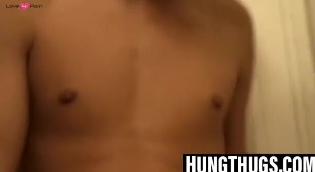 Straight dude yanks his fat cock and cums upside down hard