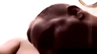 Gay amateur gets cock sucked by experienced ebony throat
