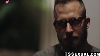 Joel Someone earns his loan by fucking TS stepmom Eva Paradise
