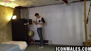 Two smooth hunks rim then fuck with passionate thrusts