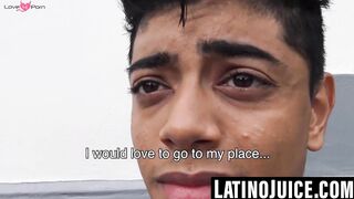 Cute Moises spreads legs for my cock to explore his hole