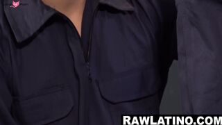 Workers Felix and Fran savagely breed and cum