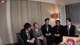 Slutty Asian sucks large cock