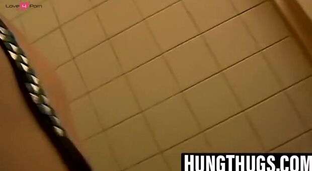 Straight thugs pleasure themselves by stroking hard