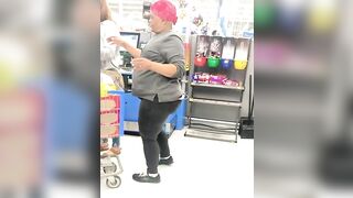 Hugest Swole Nut ass ever caught inside Walmart