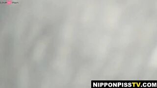Asian Babe Facesitting on Her Lover's Face While Pissing In Public