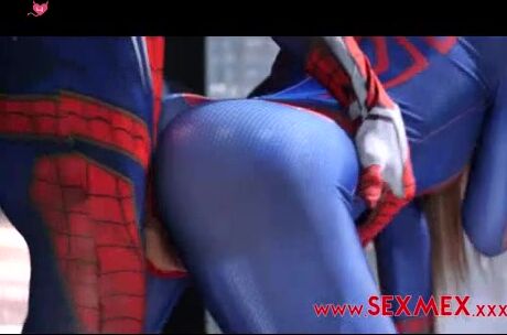 Spiderman's Web Of Desire - Cosplay Role Play With Hot Blonde