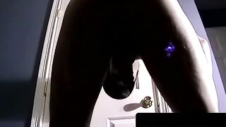 Black amateur sucks huge dick and takes anal pounding