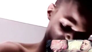 JoeSchmoeXXX.com - Thick juices spilled from stroking young boy's big black cock with
