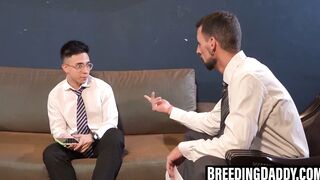DILF Joris breeds twink Antu after sloppy blowjob
