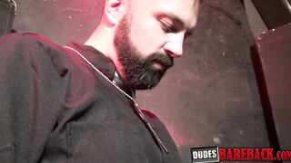 Hunky Chad Brock gives up his ass as holy offering for priest Kodah Filmore