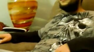 Hairy American Lurch sucked off by mature black homo
