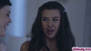 Madelynn and Jade rented a lesbian softcore porn