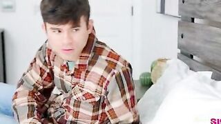 Sexy Step-sister Surprises Brother with Hot Blowjob & Riding His Big Dick