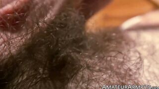 Hairy Bear Jerks Off While Throating Camerman - Huge Load On Face