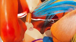 Futa - Crash Bandicoot - Tawna fucks Coco - 3D