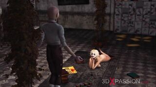 Joker fucks rough a Bombshell Cutie blonde into abandone room