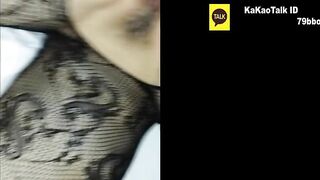 korean torn stocking