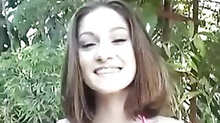 Brittany Hot racist dark hair banged by african bro
