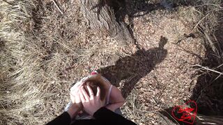 Seduced a Friend for a Walk inside the Park Cum