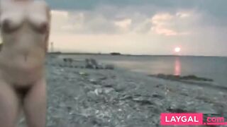 Japanese Girl's Anal Adventure at the Beach