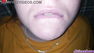 Cum swallow compilation - she real amateur cumslut