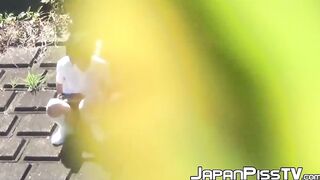 Asian Babe's Hidden Cam Pee Fetish - Skirt Lifting Outdoor Adventure