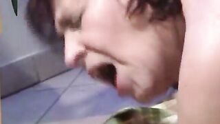 German Granny's First Hardcore Anal with a Gigantic Cock