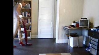 Robert & Richard Clean Up in Tight Tights and High Heels