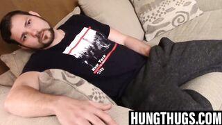 Billy Base Jerks Off His Hairy Cock