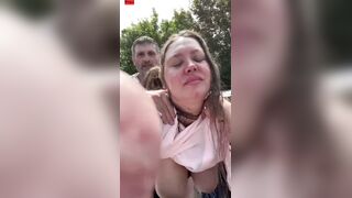 Devon Amateurs: Pam's Rough Outdoor Dogging Session