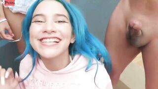 Min Galilea Takes a Massive Bukkake Creampie