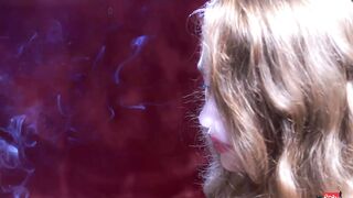 Goddess Smoking Close Up
