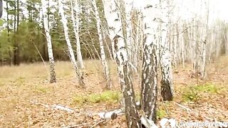 Stepmom Gets Deep Fuck on a Woods Walk